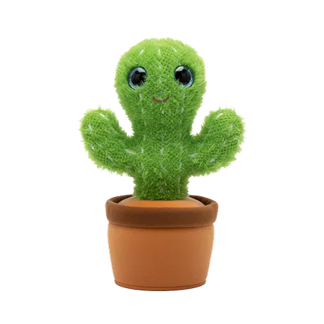 Peluche de cáctus llamado Max